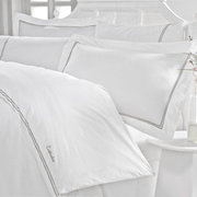 Classic Pamuk Nevresim Takımı Çift Kişilik Mehveş 62 Tel %100 Pamuk 4 Adet Yastık Bonvagon