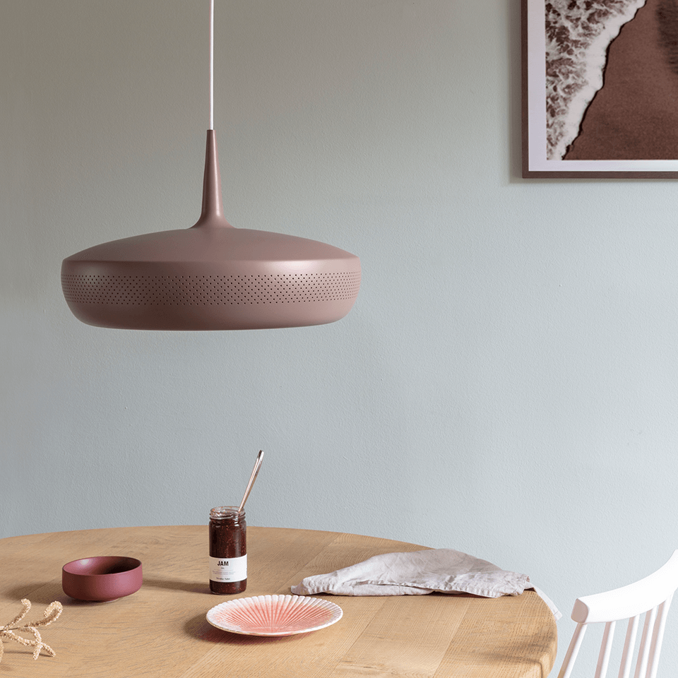 Clava Dine Matte Plum 43cm Chandelier, Lighting Bonvagon — BonVagon