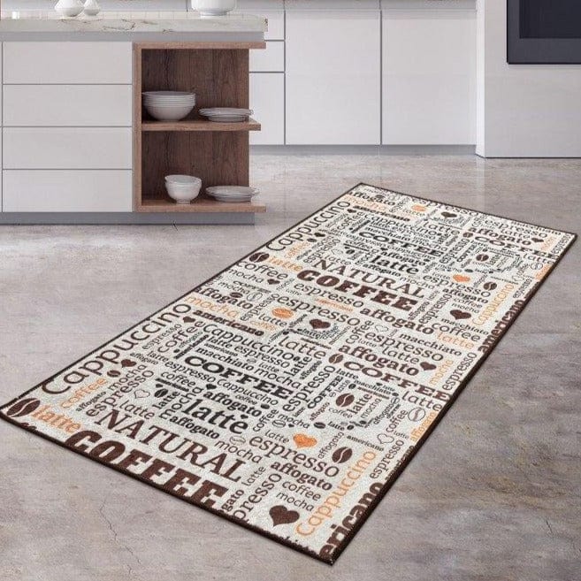 Coffee Fincan 80x120cm Dijital Baskılı Mutfak Halısı, Kaymaz Taban, Yıkanabilir Bonvagon