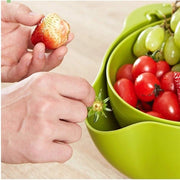 Çok Amaçlı 360 Derece Dönebilir Pratik Hazneli Mutfak Süzgeç Elek Bonvagon