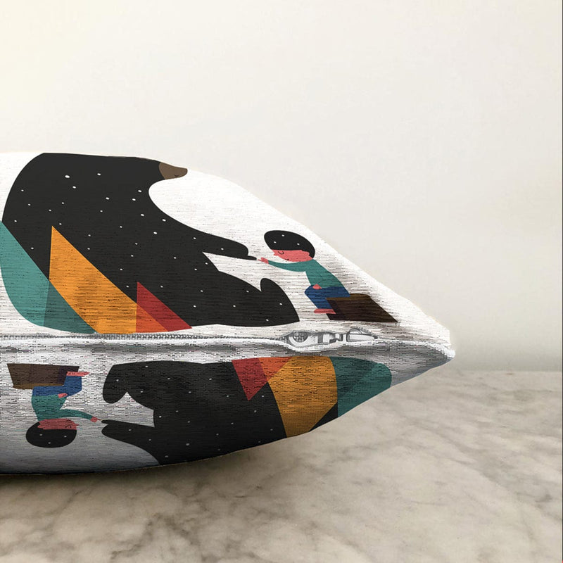 Çok Renkli Dijital Baskılı Modern Raşel Kadife Yastık Kırlent Kılıfı Bonvagon