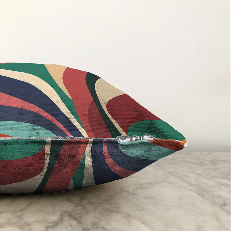 Çok Renkli Dijital Baskılı Modern Raşel Kadife Yastık Kırlent Kılıfı Bonvagon