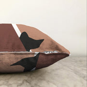 Çok Renkli Dijital Baskılı Modern Raşel Kadife Yastık Kırlent Kılıfı Bonvagon