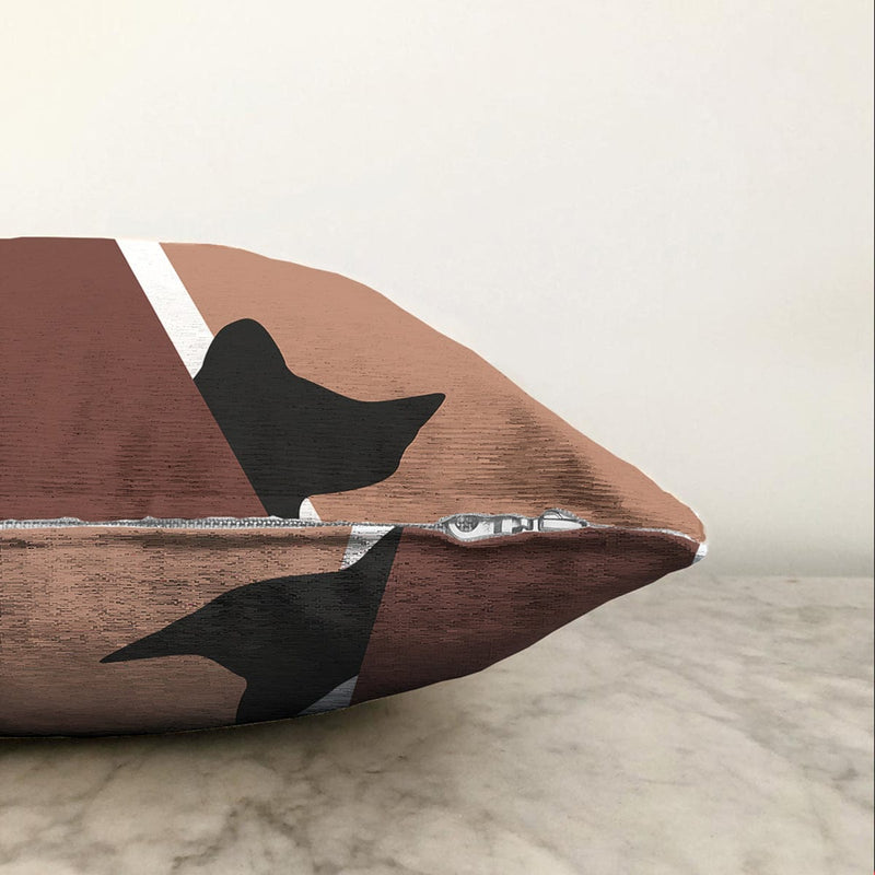 Çok Renkli Dijital Baskılı Modern Raşel Kadife Yastık Kırlent Kılıfı Bonvagon