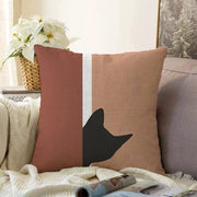 Çok Renkli Dijital Baskılı Modern Raşel Kadife Yastık Kırlent Kılıfı Bonvagon