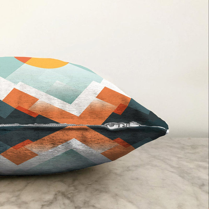 Çok Renkli Dijital Baskılı Modern Raşel Kadife Yastık Kırlent Kılıfı Bonvagon