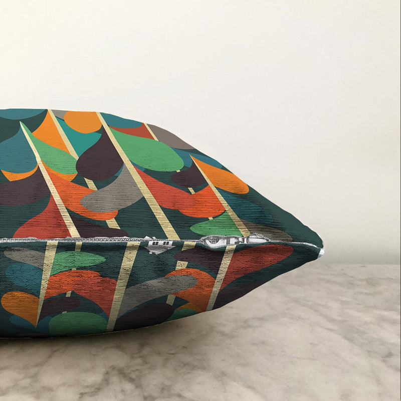 Çok Renkli Dijital Baskılı Modern Raşel Kadife Yastık Kırlent Kılıfı Bonvagon