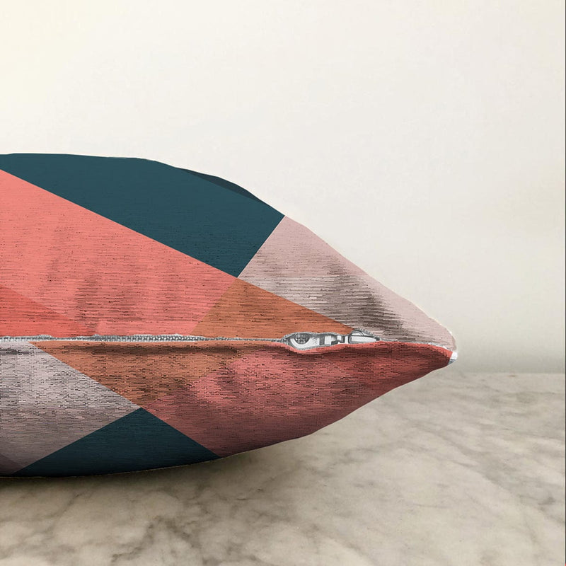 Çok Renkli Dijital Baskılı Modern Raşel Kadife Yastık Kırlent Kılıfı Bonvagon