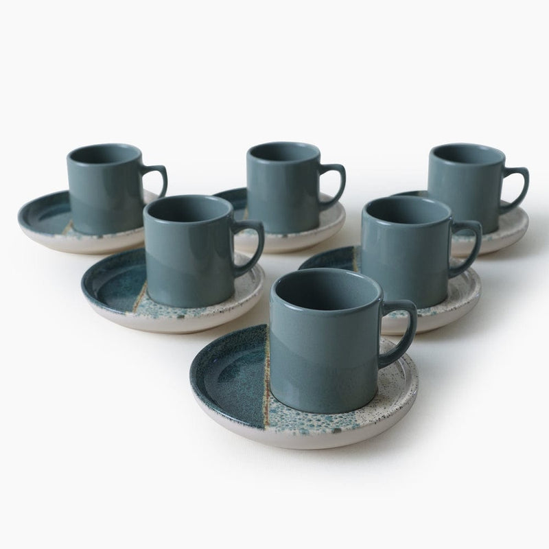 Colored Kahve Takımı 12 Parça 6 Kişilik Bonvagon