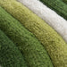 Colorful Yeşil 3lü Set Akrilik Banyo Halısı, Kaymaz Taban, Yıkanabilir Bonvagon