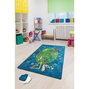 Coloring Yıkanabilir Antibakteriyel Çocuk Halısı, Kaymaz Taban, Yıkanabilir Bonvagon