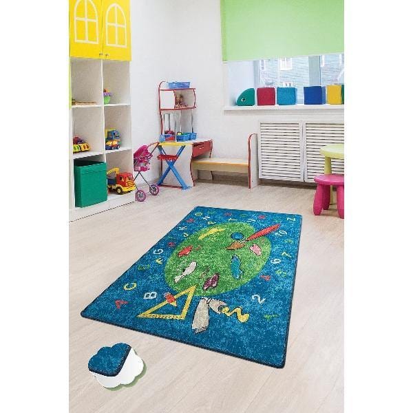 Coloring Yıkanabilir Antibakteriyel Çocuk Halısı, Kaymaz Taban, Yıkanabilir Bonvagon