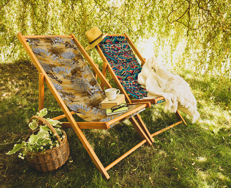 Colors Katlanabilir Şezlong Katlanır Ahşap Lounge Chair