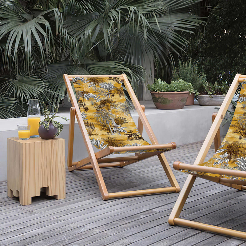Colors Katlanabilir Şezlong Katlanır Ahşap Lounge Chair
