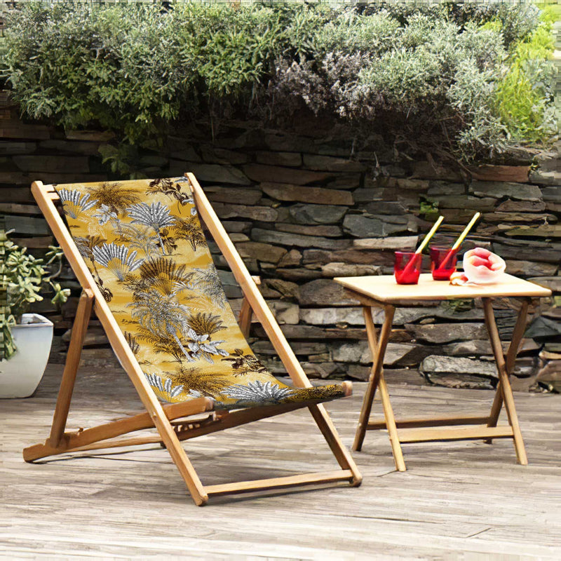 Colors Katlanabilir Şezlong Katlanır Ahşap Lounge Chair