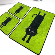 Comfort Yeşil 3lü Set Dijital Banyo Halısı, Kaymaz Taban, Yıkanabilir Bonvagon