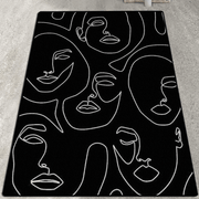 Composition Dijital Baskılı Halı, Kaymaz Taban, Yıkanabilir Bonvagon