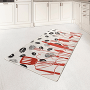 Cooking Dijital Baskılı Mutfak Halısı, Kaymaz Taban, Yıkanabilir Bonvagon
