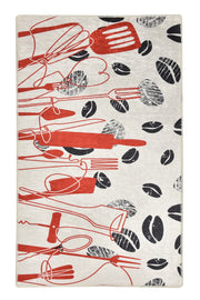 Cooking Dijital Baskılı Mutfak Halısı, Kaymaz Taban, Yıkanabilir Bonvagon