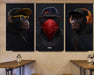 Cool Apes 3lü Ahşap Tablo Seti Bonvagon