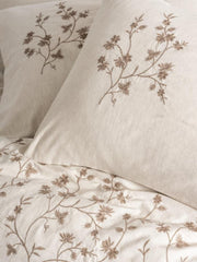Cotton Keten Çift Kişilik Nevresim Takımı Hemera 4 Adet Yastık Kılıfı