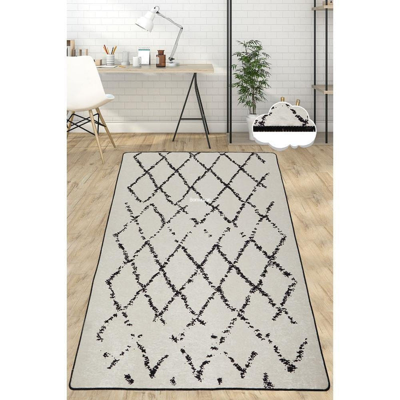 Cross Dijital Baskılı Halı, Kaymaz Taban, Yıkanabilir Bonvagon