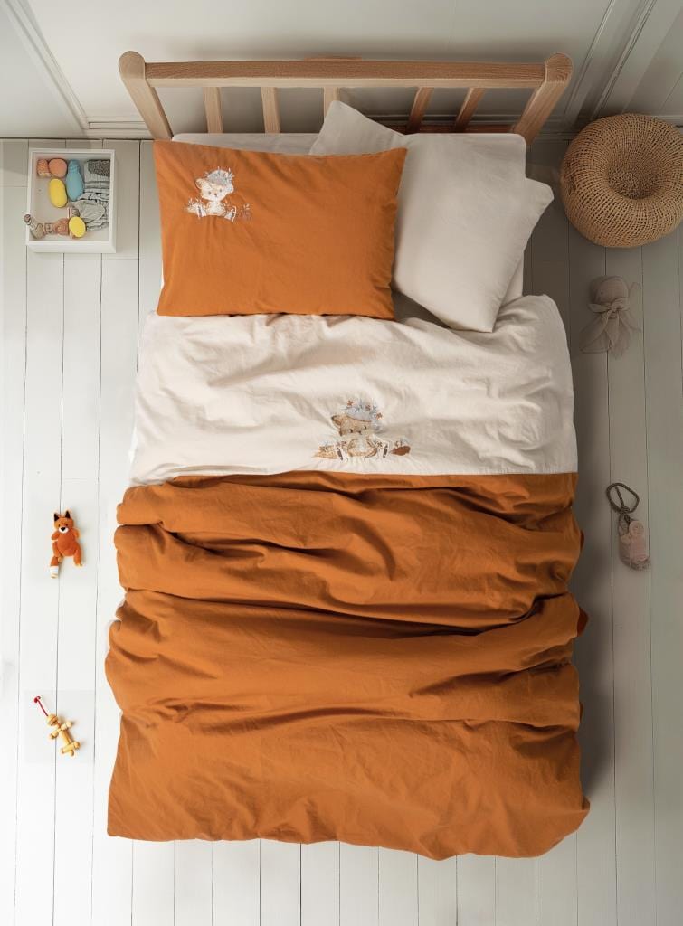 Cuddly Bebek Nevresim Takımı Clever Bej Bonvagon