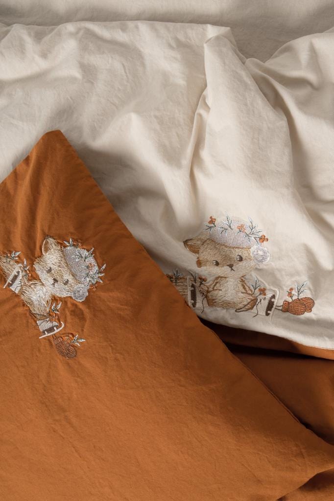 Cuddly Bebek Nevresim Takımı Clever Bej Bonvagon