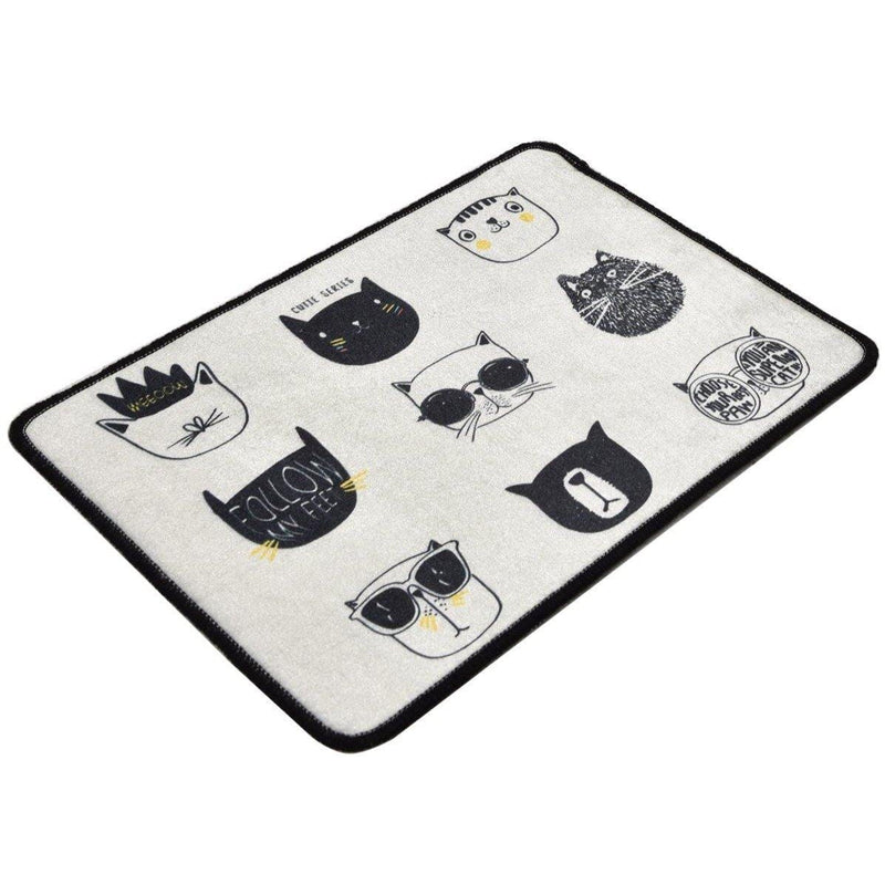 Cutie Dijital Baskılı 40x60cm Banyo Halısı, Kaymaz Taban, Yıkanabilir Bonvagon