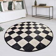 Dama Dekoratif Dijital Baskılı Halı, Kaymaz Taban, Yıkanabilir Bonvagon