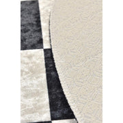 Dama Dekoratif Dijital Baskılı Halı, Kaymaz Taban, Yıkanabilir Bonvagon