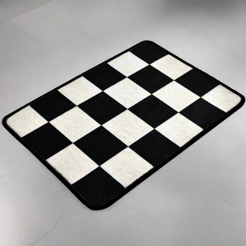 Dama Dijital Baskılı 40x60cm Banyo Halısı, Kaymaz Taban, Yıkanabilir Bonvagon