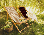 Dan Katlanabilir Şezlong Katlanır Ahşap Lounge Chair