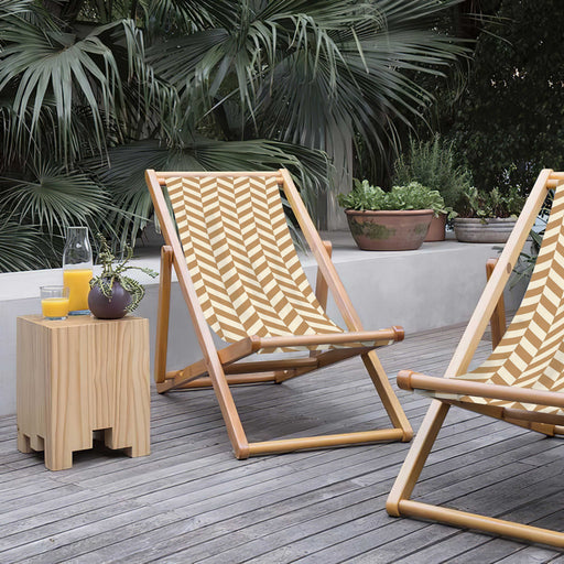 Dan Katlanabilir Şezlong Katlanır Ahşap Lounge Chair