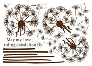 Dandelion Duvar Çıkartması Süsü (sticker) Bonvagon