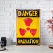 Danger Radiation Ahşap Poster 30x40cm Bonvagon