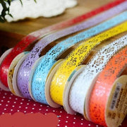 Dantel Desenli Kurdela Çıkartma Lace Seal Sticker 18mm Bonvagon