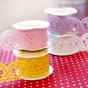 Dantel Desenli Kurdela Çıkartma Lace Seal Sticker 24mm Bonvagon