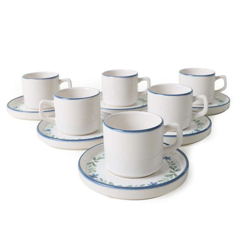 Daphne Stackable Çay Takımı 12 Parça 6 Kişilik 22921-24 Bonvagon