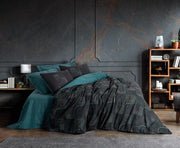 Dark Tek Kişilik Nevresim Takımı Noche Petrol Bonvagon