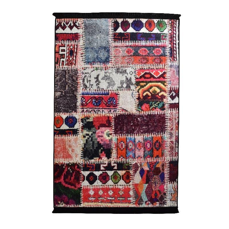 De Colores Dijital Baskılı Halı, Kaymaz Taban, Yıkanabilir Bonvagon