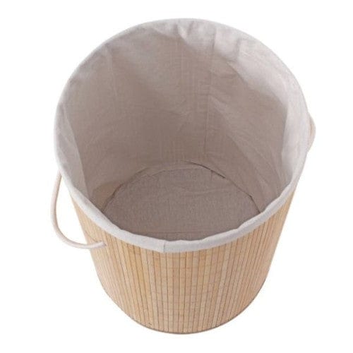 DecoHandy Yuvarlak Bambu Kirli Sepeti Bonvagon