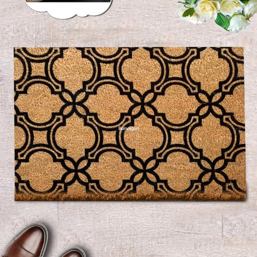 Decorativo Doğal Koko Hindistan Cevizi Kapı Önü Paspas 60x40cm