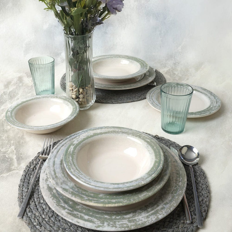 Deep Green Assos Yemek Takımı 24 Parça 6 Kişilik 22644 Bonvagon