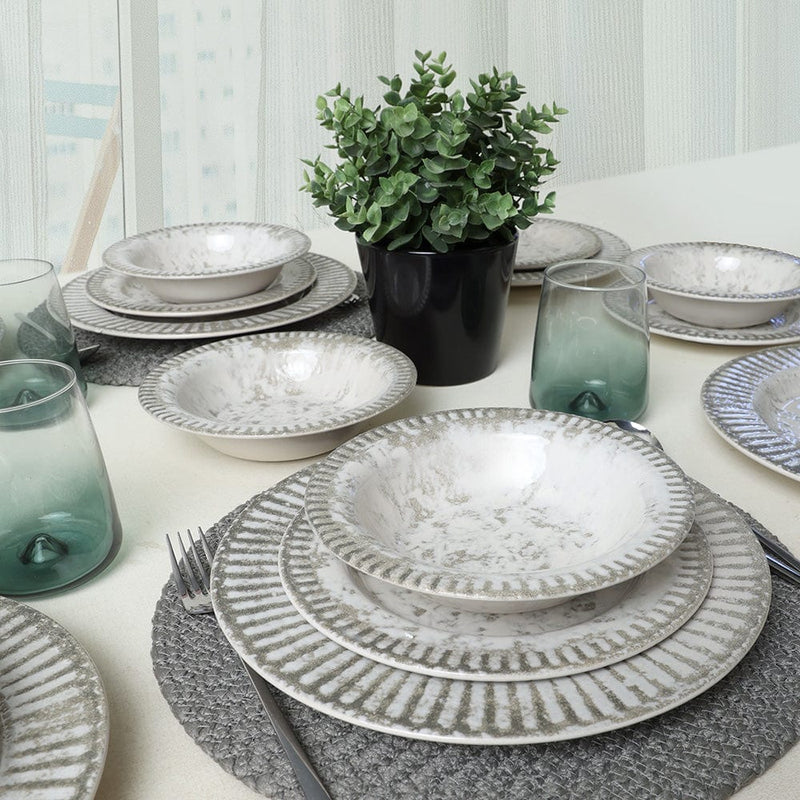 Deep Moon Brown Assos Yemek Takımı 18 Parça 6 Kişilik 22880-88 Bonvagon