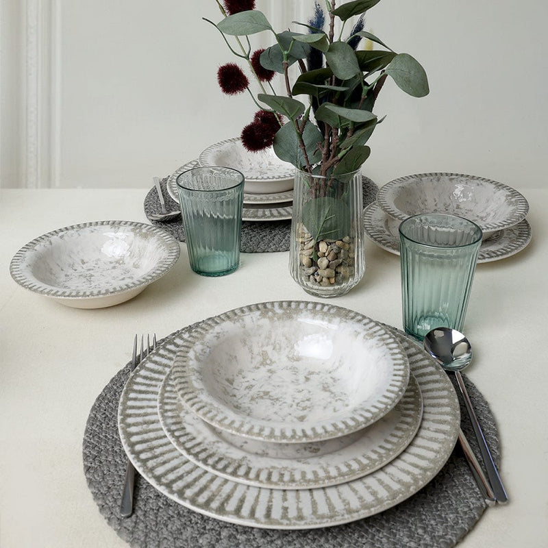 Deep Moon Brown Assos Yemek Takımı 18 Parça 6 Kişilik 22880-88 Bonvagon