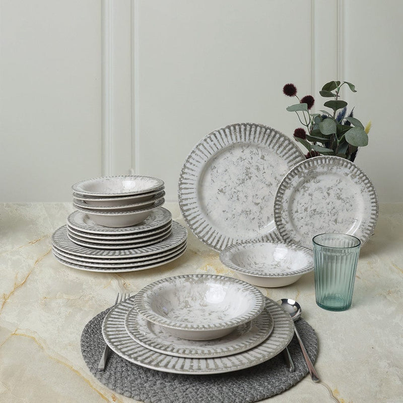 Deep Moon Brown Assos Yemek Takımı 18 Parça 6 Kişilik 22880-88 Bonvagon