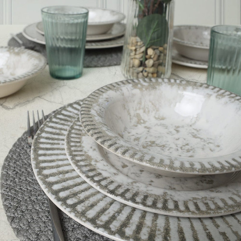 Deep Moon Brown Assos Yemek Takımı 18 Parça 6 Kişilik 22880-88 Bonvagon