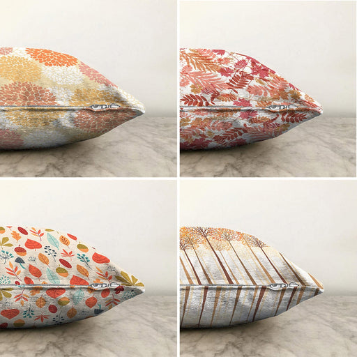 Dekoratif 4'lü Çift Taraflı Şönil Yastık Kırlent Kılıf Seti Bonvagon