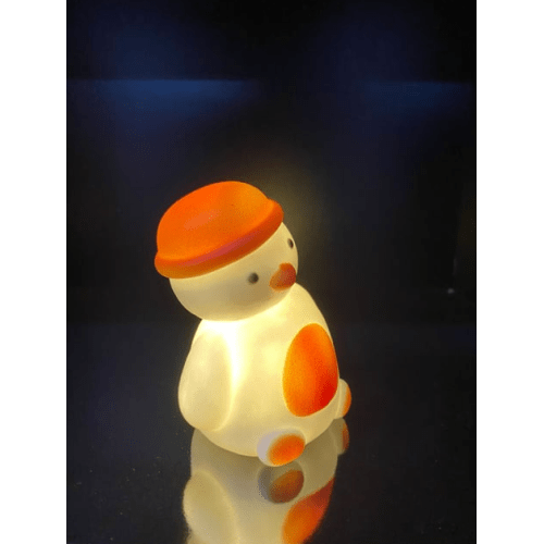 Dekoratif Işıklı Kardan Adam Figürü Bonvagon